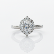 Round Cut 2.0 Ct Diamond Option Classic Engagement Ring
