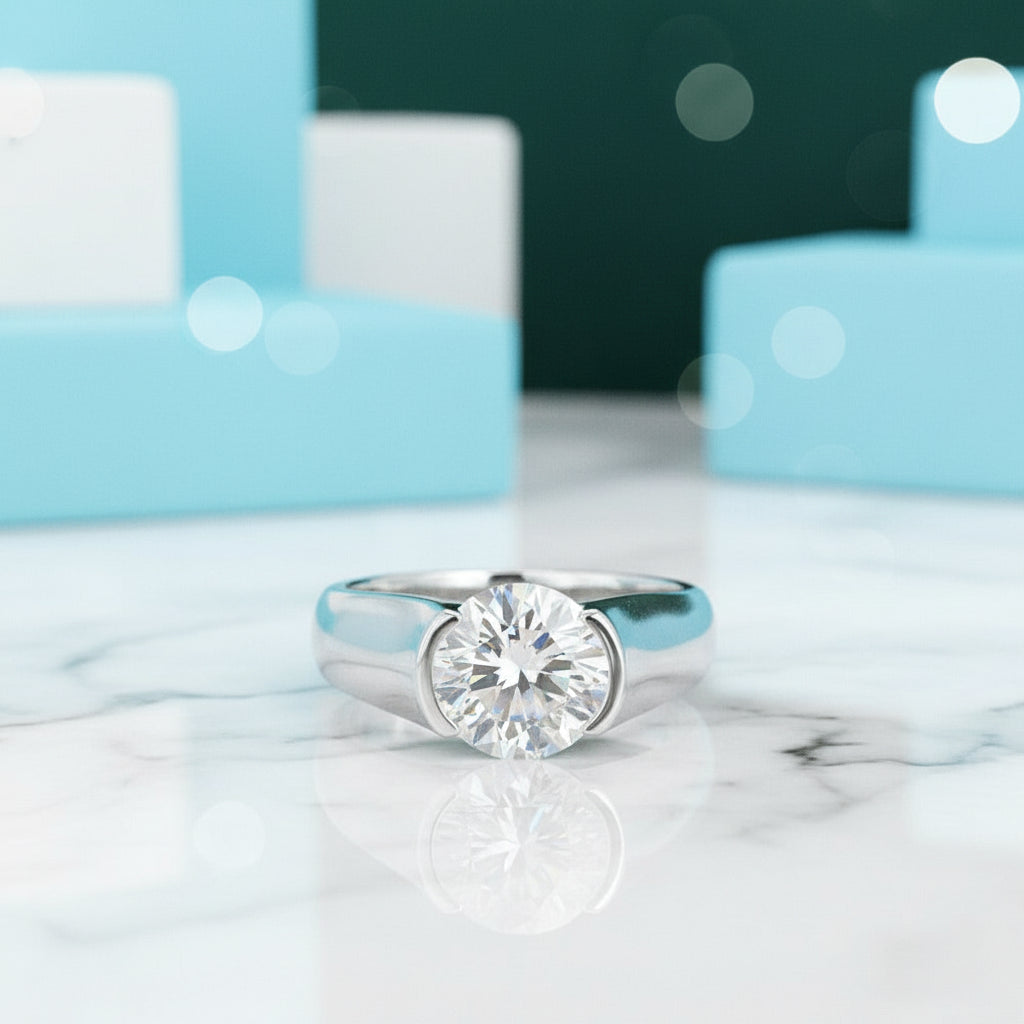 Round Cut 2.0 Ct Diamond Engagement Ring-Evani Jewelry