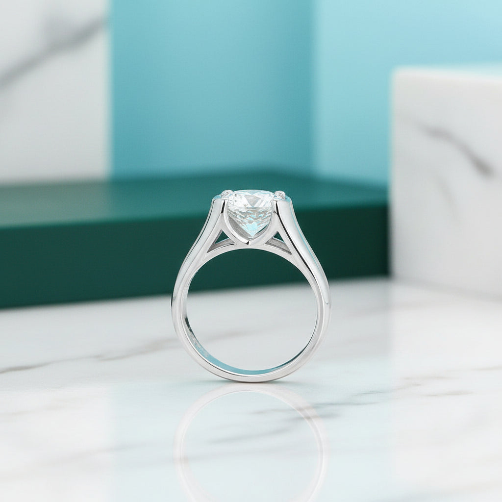 Round Cut 2.0 Ct Diamond Engagement Ring-Evani Jewelry