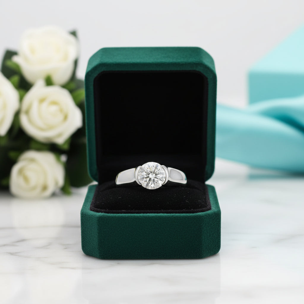 Round Cut 2.0 Ct Diamond Engagement Ring-Evani Jewelry