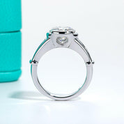 Round Cut 3.0 Ct Diamond Engagement Ring-Evani Naomi Jewelry