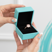 Round Cut 3.5ct Morganite Tourmaline Engagement Ring