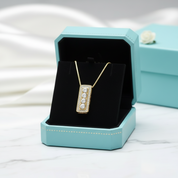 Round Cut Diamond Classic Pendant Necklace-Evani Jewelry