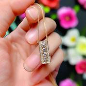 Round Cut Diamond Classic Pendant Necklace-Evani Naomi Jewelry