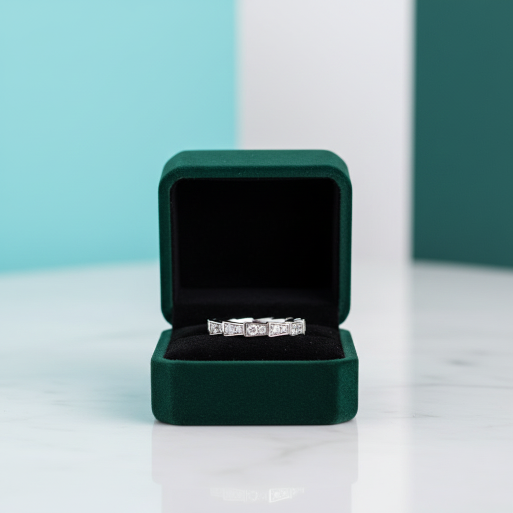 Round Cut Diamond OptionFull Eternity Wedding Band - Evani Naomi Jewelry