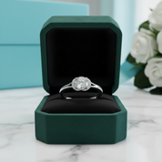 Round Cut Diamond OptionHalo Wedding Ring