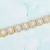 Round Cut Diamond Hip hop Bracelet-Evani Naomi Jewelry