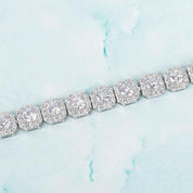 Round Cut Diamond Hip hop Bracelet-Evani Naomi Jewelry