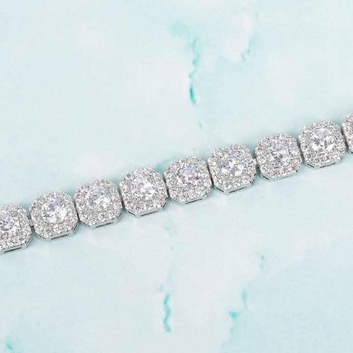 Round Cut Diamond Hip hop Bracelet-Evani Naomi Jewelry