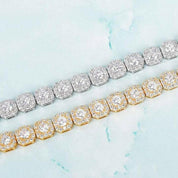 Round Cut Diamond Hip hop Bracelet-Evani Naomi Jewelry