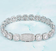 Round Cut Diamond Hip hop Bracelet-Evani Naomi Jewelry