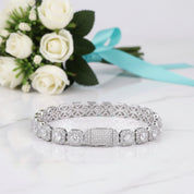 Round Cut Diamond Hip hop Bracelet-Evani Jewelry
