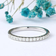 Round Cut Diamond Stackable Wedding Ring Set-Evani Naomi Jewelry