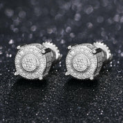 Round Cut Diamond Stud Earrings-Evani Naomi Jewelry
