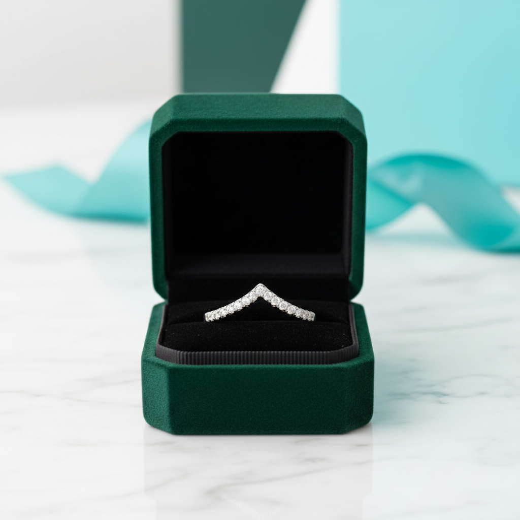 Round Cut Diamond OptionWedding Band - Evani Naomi Jewelry