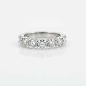Round Cut Seven Stones Diamond Option Engagement Ring