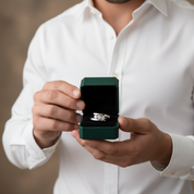 Round Cut Three Stones Diamond Option Engagement Ring