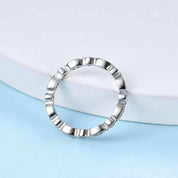 Round Diamond Antique Milgrain Eternity Band-Evani Naomi Jewelry