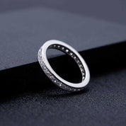 Round Diamond Channel Eternity Wedding Band-Evani Naomi Jewelry