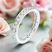 Round Diamond Channel Eternity Wedding Band-Evani Naomi Jewelry