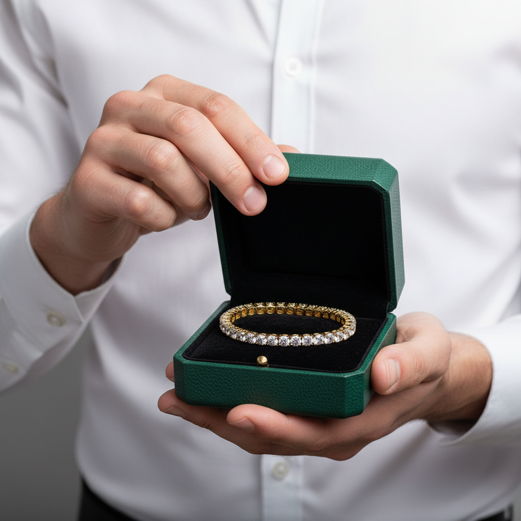 Round Diamond Option Cuff Bracelet