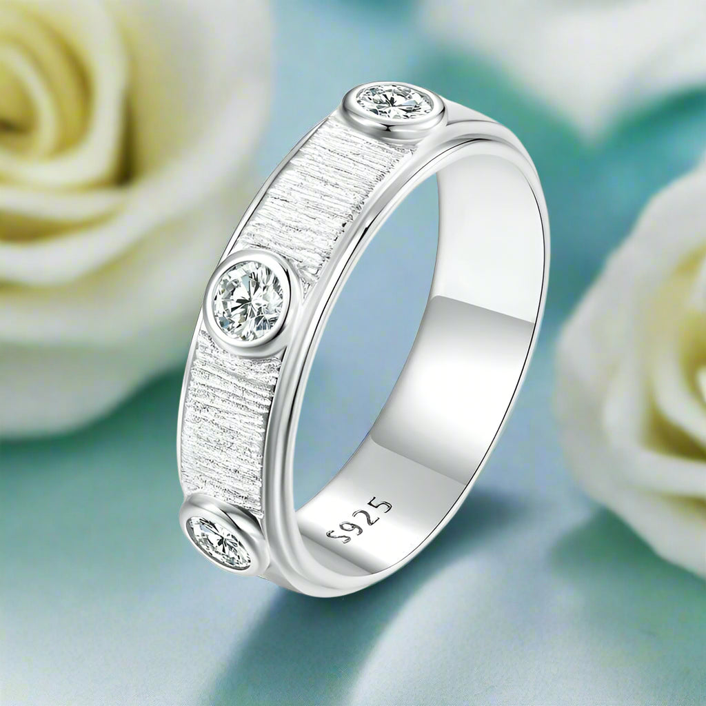 Round Diamond Eternity Love Wedding Band-Evani Naomi Jewelry