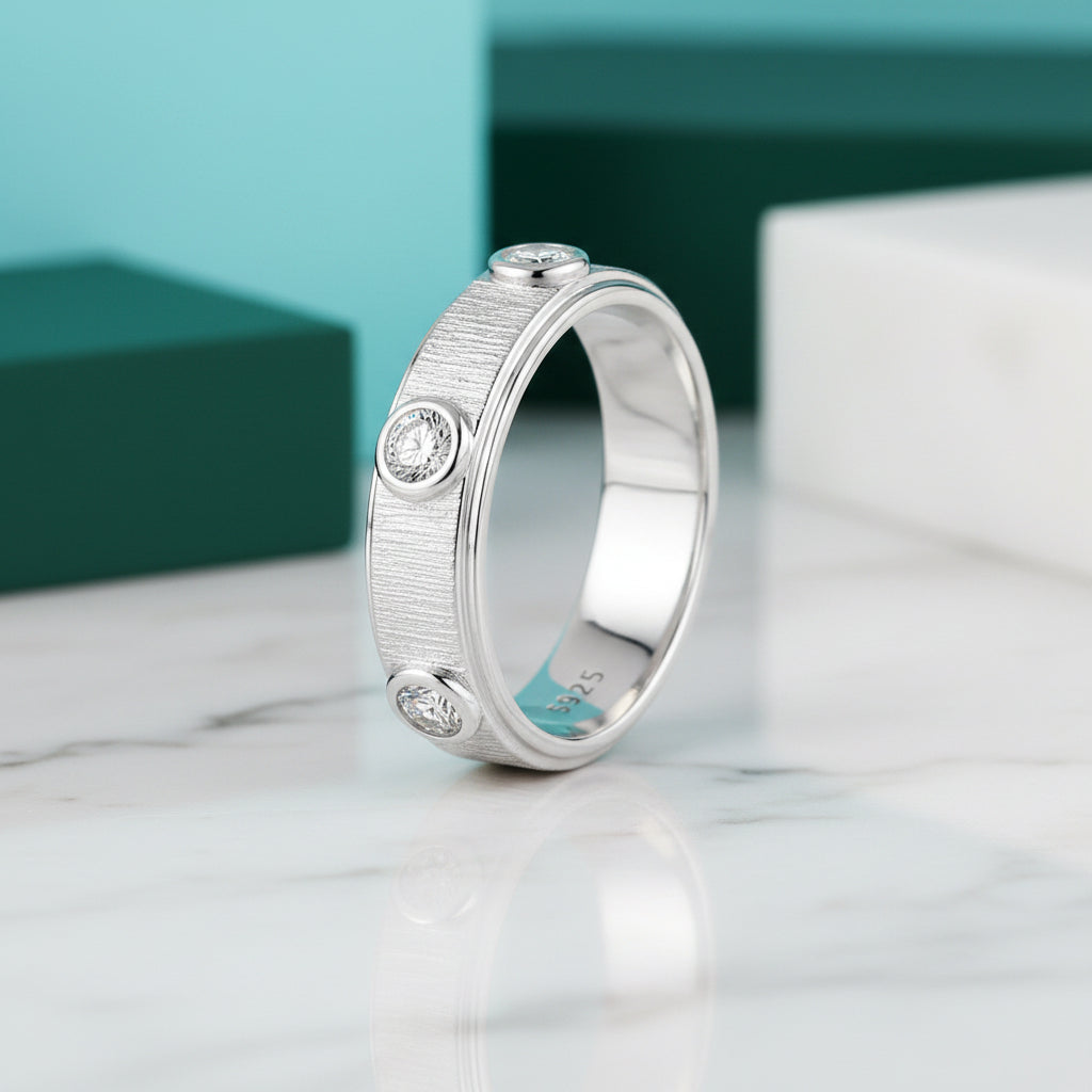 Round Diamond Eternity Love Wedding Band-Evani Jewelry