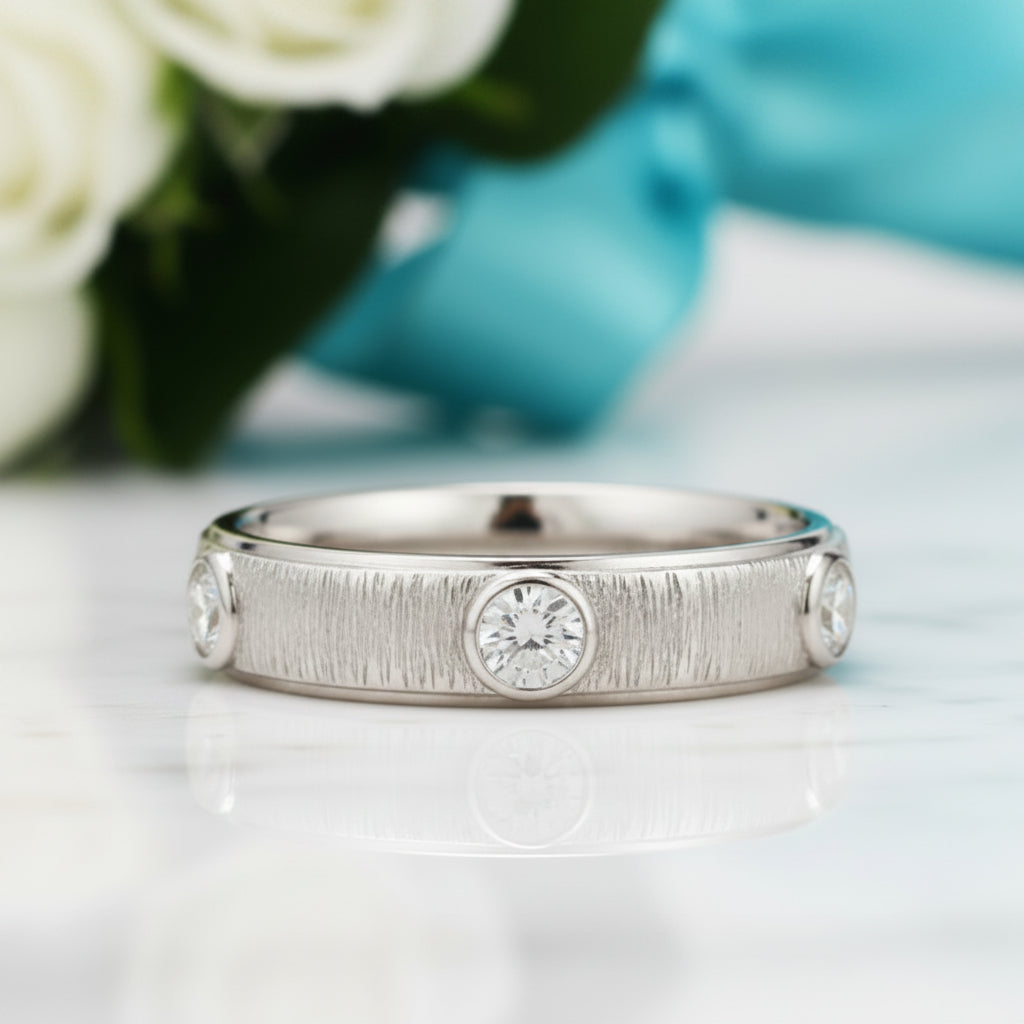 Round Diamond Eternity Love Wedding Band-Evani Jewelry