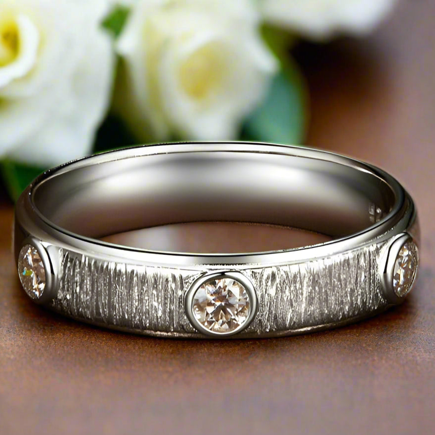 Round Diamond Eternity Love Wedding Band-Evani Naomi Jewelry