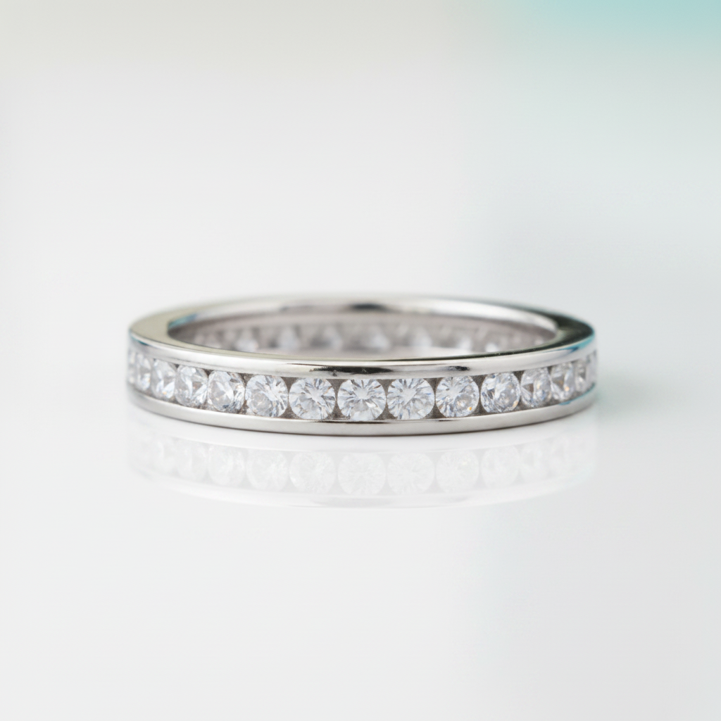 Round Diamond OptionEternity Wedding Band - Evani Naomi Jewelry
