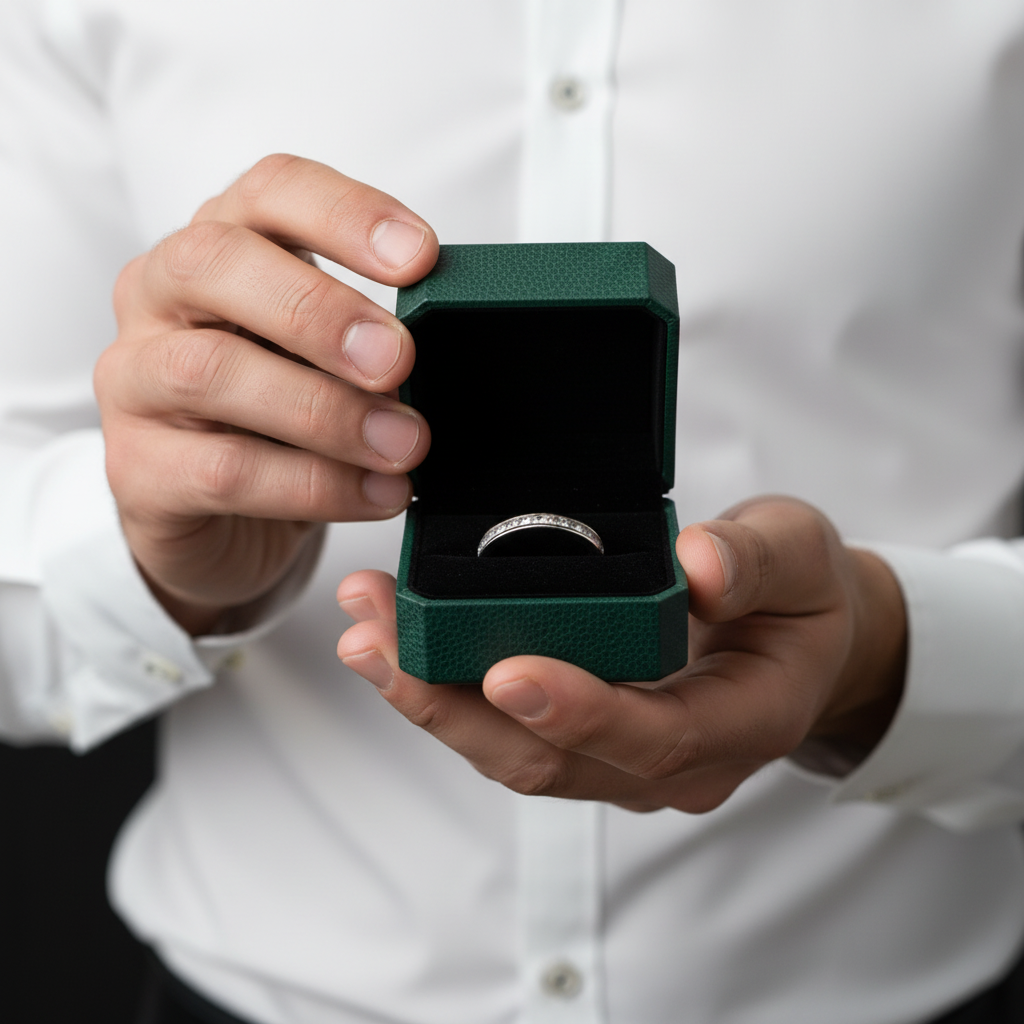 Round Diamond OptionEternity Wedding Band - Evani Naomi Jewelry