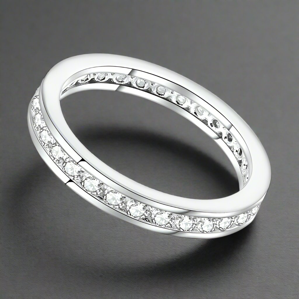 Round Diamond Eternity Wedding Band-Evani Naomi Jewelry