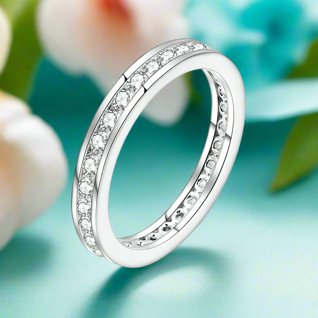 Round Diamond Eternity Wedding Band-Evani Naomi Jewelry