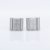 Round Diamond Option Iced out Stud Earrings