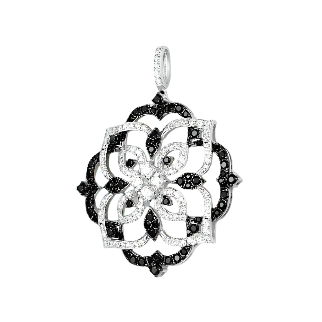 Round Diamond Kaleidoscope Pendant-Evani Naomi Jewelry
