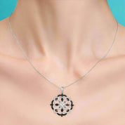 Round Diamond Kaleidoscope Pendant-Evani Naomi Jewelry