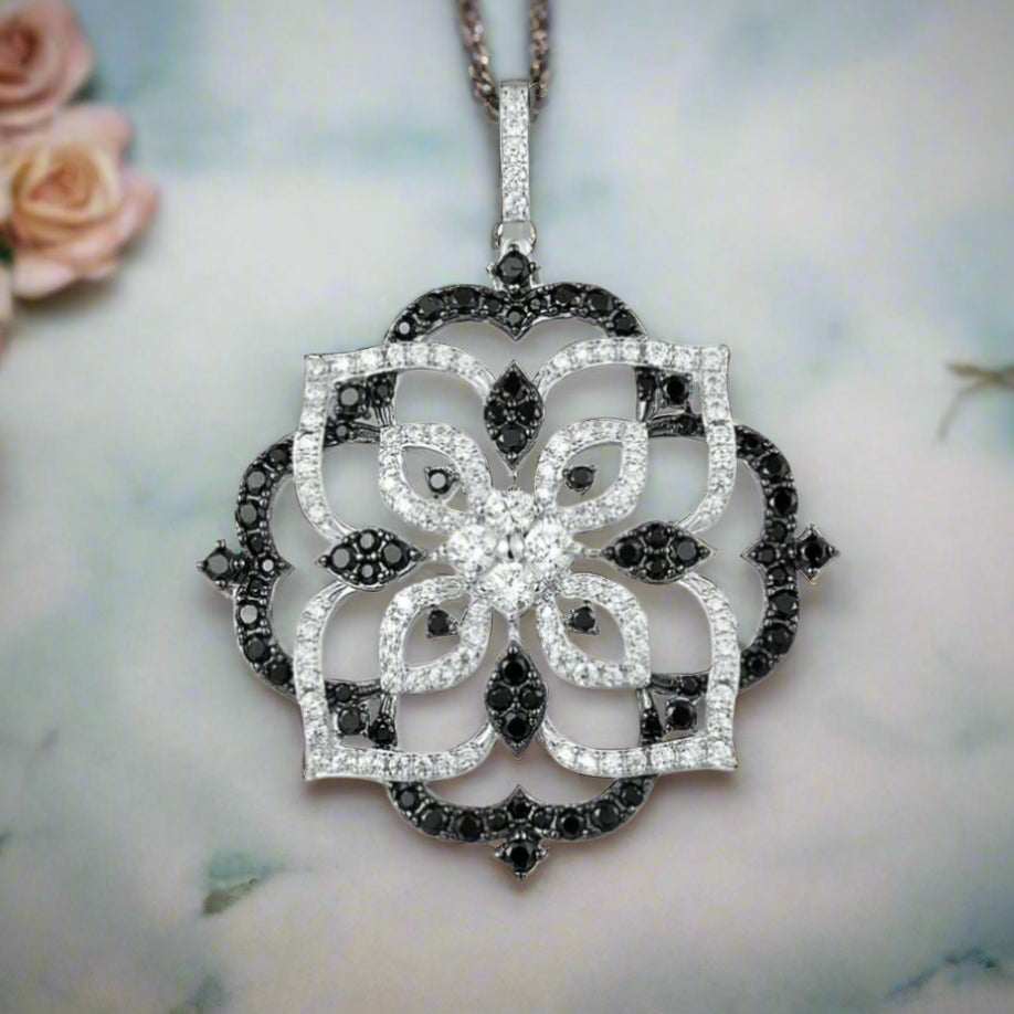 Round Diamond Kaleidoscope Pendant-Evani Naomi Jewelry