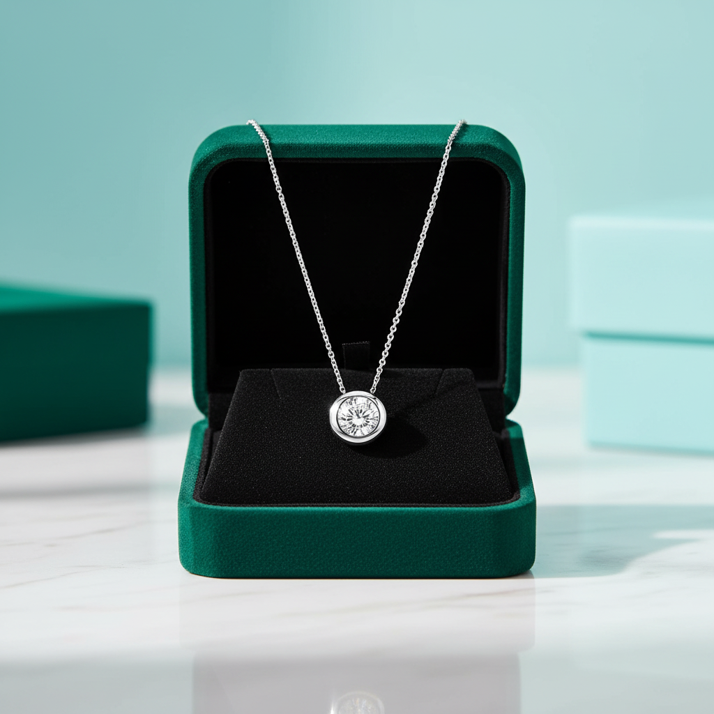 Round-cut 0.5 ct Diamond Option Necklace