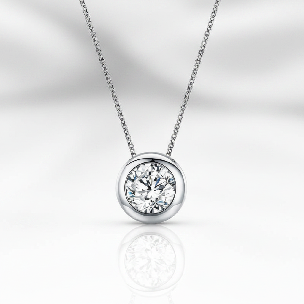 Round-cut 0.5 ct Diamond Option Necklace