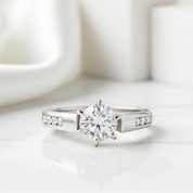 1.25 ct Round-cut Diamond Engagement Ring-Evani Jewelry