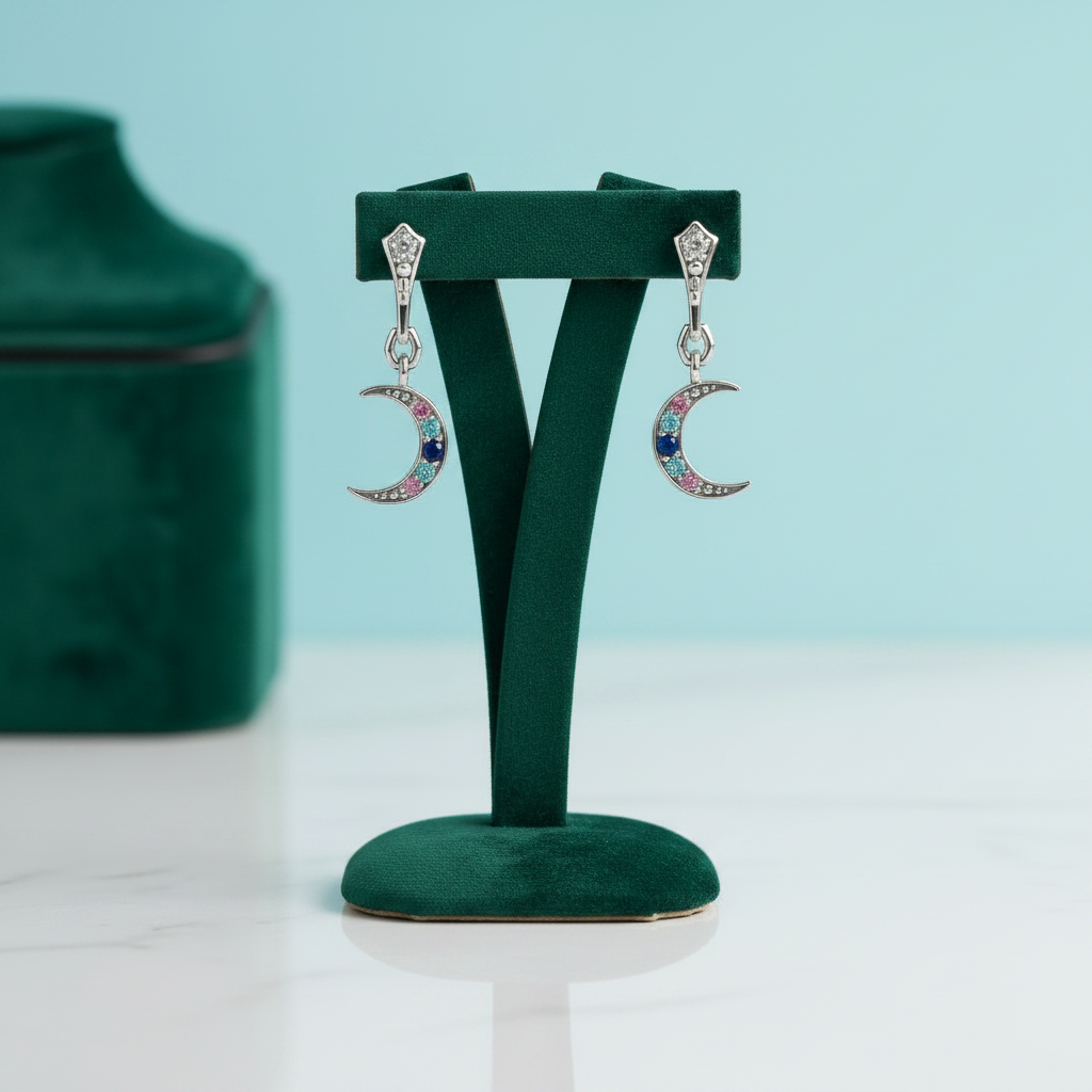 Royalty Moon Vintage Earrings