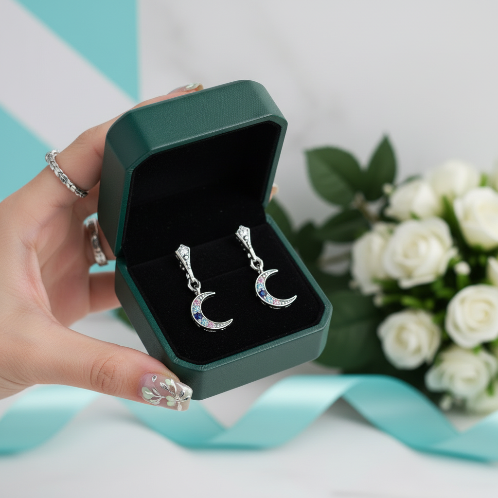 Royalty Moon Vintage Earrings