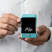 Masterpiece of Affection- Natural Green Moss Agate Rings