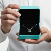 Promise of Forever- Moss Agate & Alexandrite Pendant Necklace