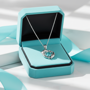 Turquoise Dolphin Love with Chain Necklace-Evani Jewelry