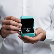 Turquoise Dolphin Love with Chain Necklace