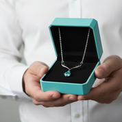 1.0 Ct Turquoise Deer Pendant Necklace