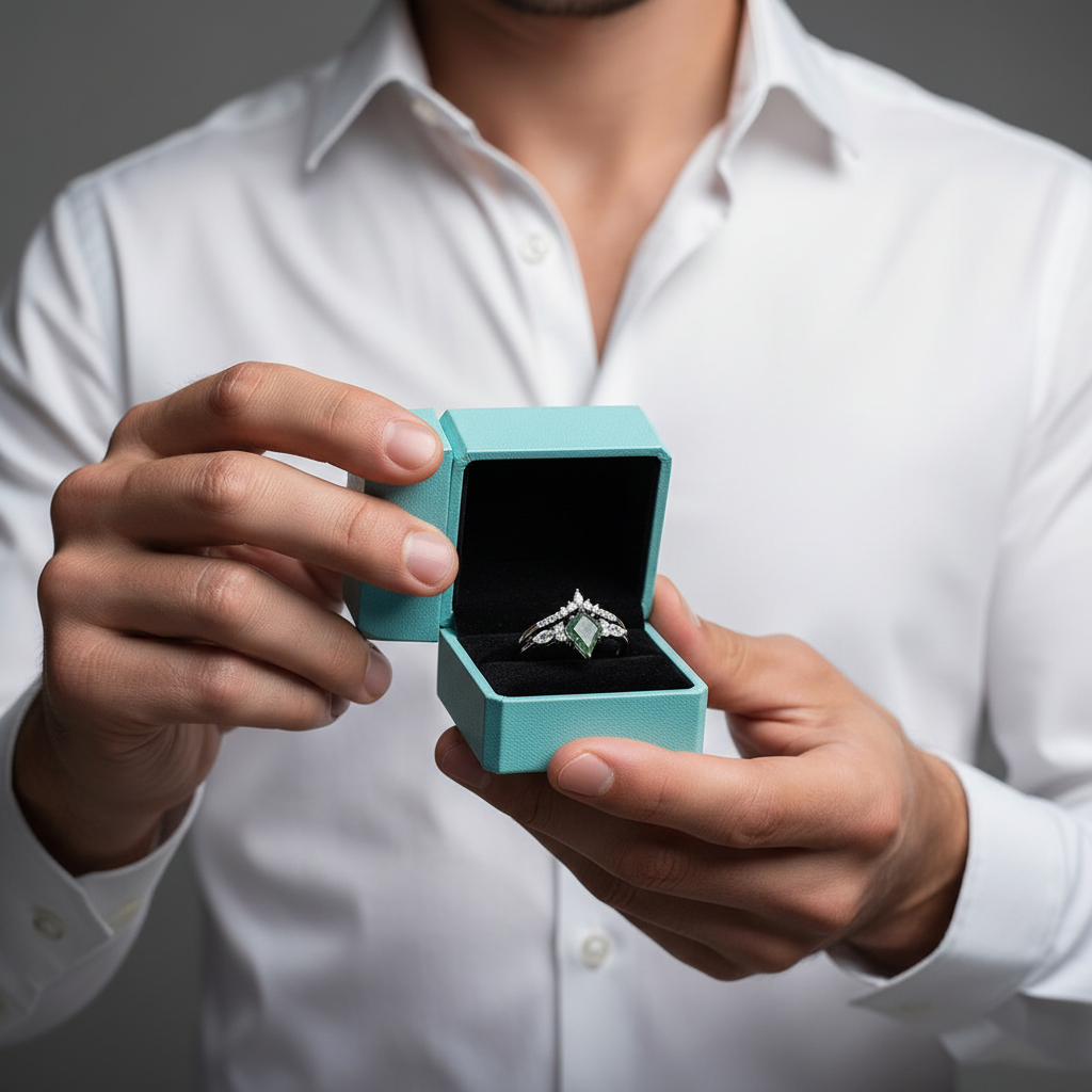 Token of Forever- Kite Cut Moss Agate & Alexandrite Ring - Evani Naomi Jewelry