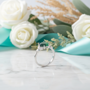 Enchanted Path- Leaf Branch Unique Natural Moss Agate-Evani Jewelry