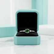 Quiet Miracle of Us- Moss Agate & Alexandrite Ring